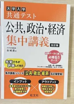 大学入学共通テスト 公共、政治、経済 集中講義 五訂版
