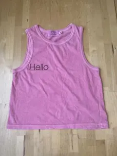 folk made Hello ノースリーブ ピンク Mのサムネイル