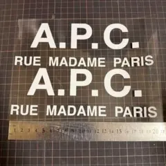 A.P.C. アイロンプリントシート 白ロゴ 2枚セット‼︎