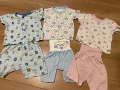 ベビーパジャマセット 95cm以下 キャラクター柄 アンパンマン 花柄 水色