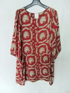 花柄チュニック