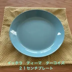 【廃盤】 ティーマ　ターコイズ　17cmプレート２個セット イッタラ ティーマ ターコイズ