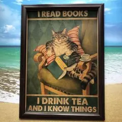 限定セット　【読書の秋ニャのか】猫　ポスター　アートセット