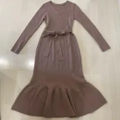 LILY BROWN　ニットワンピース　マーメイド