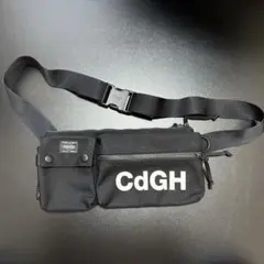 PORTER CDGH ショルダーバッグ ボディバッグ 黒 ブラック