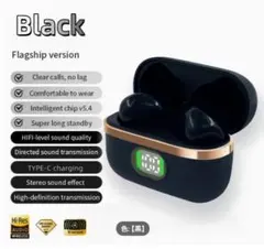 ワイヤレスイヤホンマイク 通話 Bluetooth ブラック