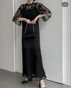 willfully ビジュー シアースリーブ ワンピース ドレス 手付け - メルカリ