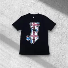 graniphグラニフコントロールベアユニオンジャックTシャツユニセックス黒S