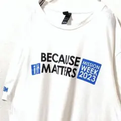 ディストリクトミッションウォーク2023アムジェンTシャツホワイト白XL古着