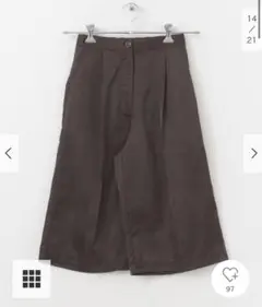 KBF シャイニーミディパンツ　チャコール　ハーフパンツのサムネイル