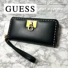 【未使用級・極美品】GUESS 長財布/PVC/ラウンドファスナーフルジップ
