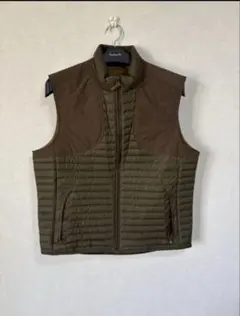 Eddie Bauer エディーバウアー　ライトダウンベスト　茶×オリーブ　L
