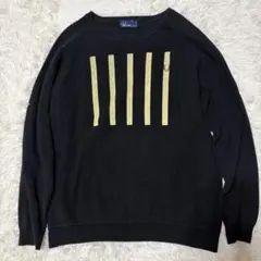 【激レア】FRED PERRY フレッドペリー ニット セーター 黒ブラック M