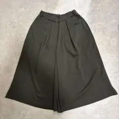 pink adobe ワイドパンツ ガウチョ風 カーキ Lサイズ ウエストゴム