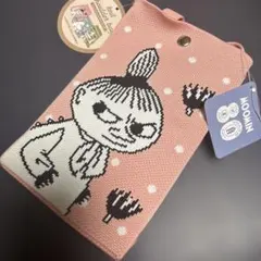 MOOMIN リトルミイ ニットスマホショルダーバッグ ピンク