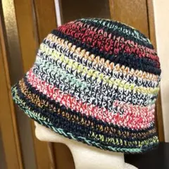 春夏　クラッシャーハット　バケットハット　グラデーション　男女兼用　 y2k