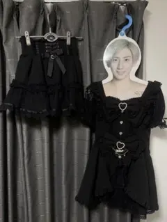 LIZLISA セットアップ 黒 ラッフルリボンセットアップ ｜ LIZ LISA（リズリサ）公式通販