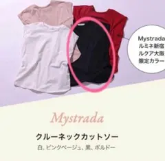 【新品】マイストラーダ ノベルティ クルーネックカットソー　黒のサムネイル
