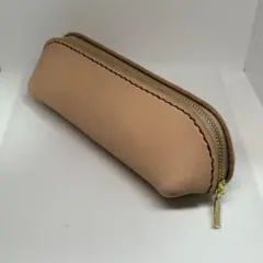 セール！超大容量　ペンケース　筆入れ　栃木レザー　革　ハンドメイド