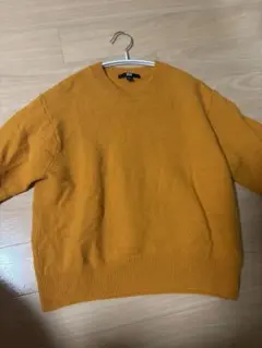 UNIQLO マスタード色 Lサイズ 長袖ニット
