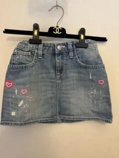 GapKids デニムスカート 140cm ハート刺繍