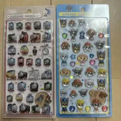 きかんしゃトーマス パウ・パトロール ボンボンドロップシール 2枚セット