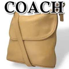 【美品】COACH オールドコーチ ショルダーバッグ クラブタンレザー 斜め掛け