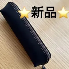 新品⭐️ ぺンケース 筆箱 革 大容量 シンプル 大人 おしゃれ 軽量 ビジネス