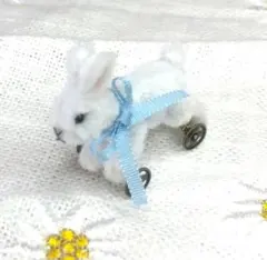 うさぎ　モールアート　ミニチュア　ドール　ラビット