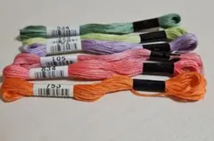 cosmo 刺繍糸 25番 6色セット