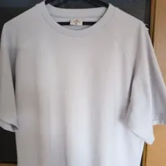 メンズ　スポーツウェア　ライトグレー ラグランスリーブ Tシャツ 3L