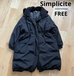 Simplicite ダウンコート　モッズコート　ベンチコート　レディース