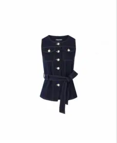 glance_tokyo gold buckle vest setup