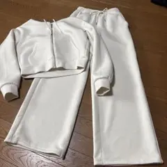 GU パフスウェットパーカーM パンツ(丈長め)S