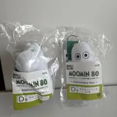 一番くじ ムーミン D賞 マスコット バッチ　ニョロニョロ　ムーミン