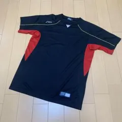 アシックス　ベースボールシャツ　黒　☆ Lサイズ