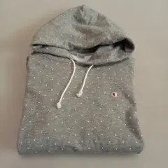 週末限定お値下げ チャンピオン　パーカー　L グレー　ドット　 カジュアル　秋冬