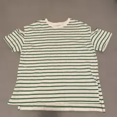 Discoat ボーダー柄 オープンショルダー Tシャツ Fサイズのサムネイル