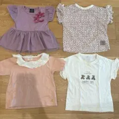 幼稚園服　まとめ売り　保育園服4枚セット　半袖Tシャツ　トップス　90 95のサムネイル