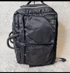 PORTER ブラック キルティング ビジネスバッグ3WAY