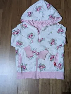 ユニクロ☆キッズ花柄コットンパーカー 120サイズ