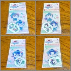 忍たま乱太郎 ふんわり桜もちぴこの段 ステッカー＆クリアカード賞 ４種セット