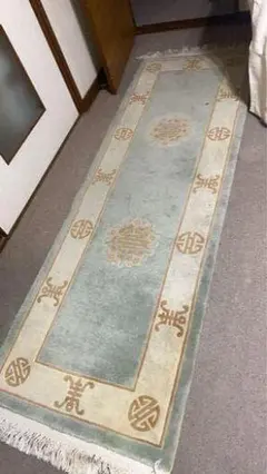 ✅洋風ウールカーペット アメリカ製アンティークラグ 古民家 リノベーション最適✅