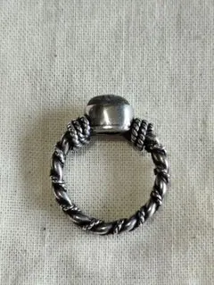 ＊神秘の煌めき＊ラブラドライト　ヴィンテージシルバーリング