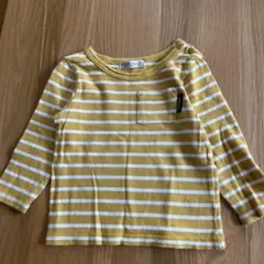 【90】futafuta ストライプ 長袖Tシャツ
