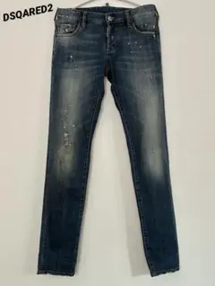 DSQARED2 ディースクエアード ダメージ加工 ダークブルー デニム