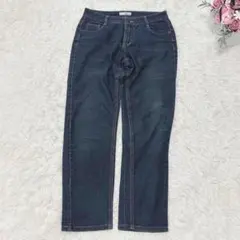 7353 リアルスタンダード デニムパンツ ストレート カジュアル ジーンズ 青