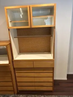 【美品】浅川木工　山水シリーズ　キッチンカウンター　キッチンボード　高級　愛知県 美品】浅川木工 山水シリーズ キッチンカウンター キッチンボード 高級