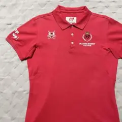 ●マスターバニーエディション●ポロシャツ レッド系 3 ゴルフ 半袖 赤系