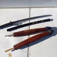 大衆演劇　模擬刀　傘2本まとめ売り